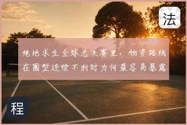 绝地求生全球总决赛里,物资路线在圈型连续不利时为何最容易暴露问题